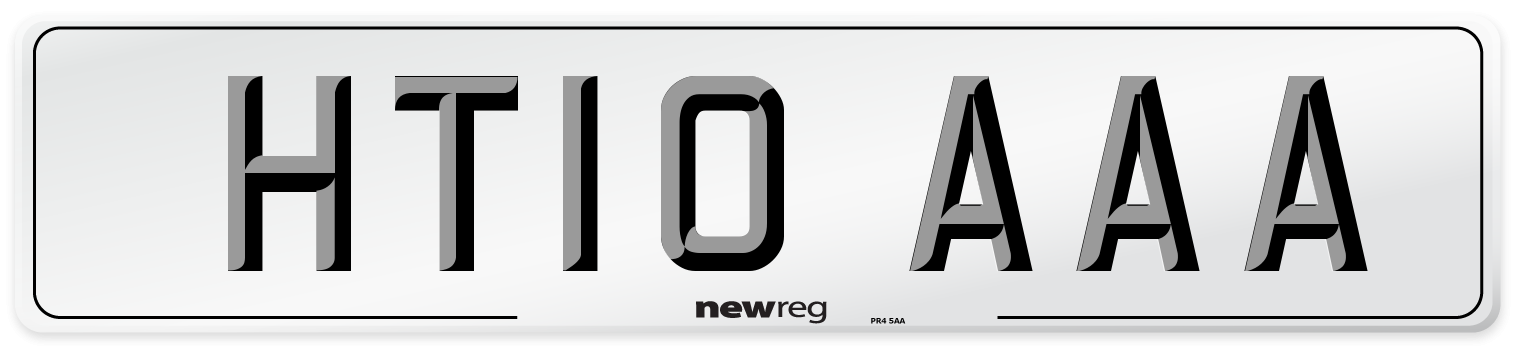 HT10 AAA Number Plate from New Reg